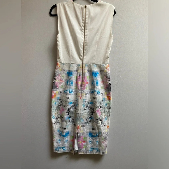 Preen by Thornton Bergazzi Designer multicoloured pattern Dress Sz M - Picture 2 of 14